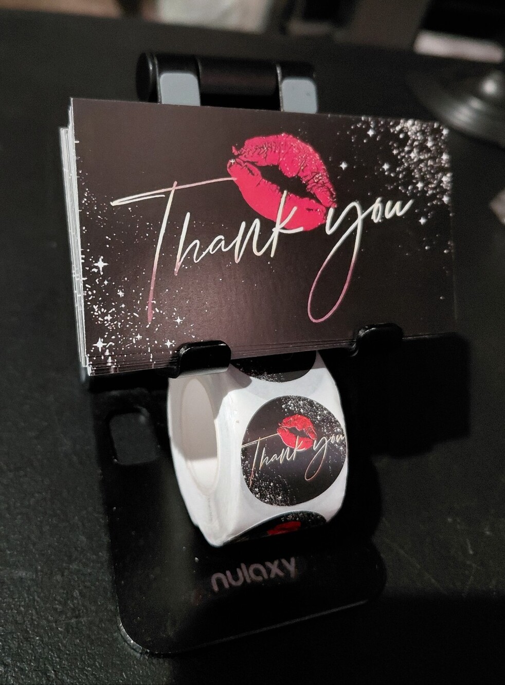 550ct. 50ct Thank You Cards 💋500ct Matching Stickers Bonus 3 Random Polymailers - Picture 3 of 6